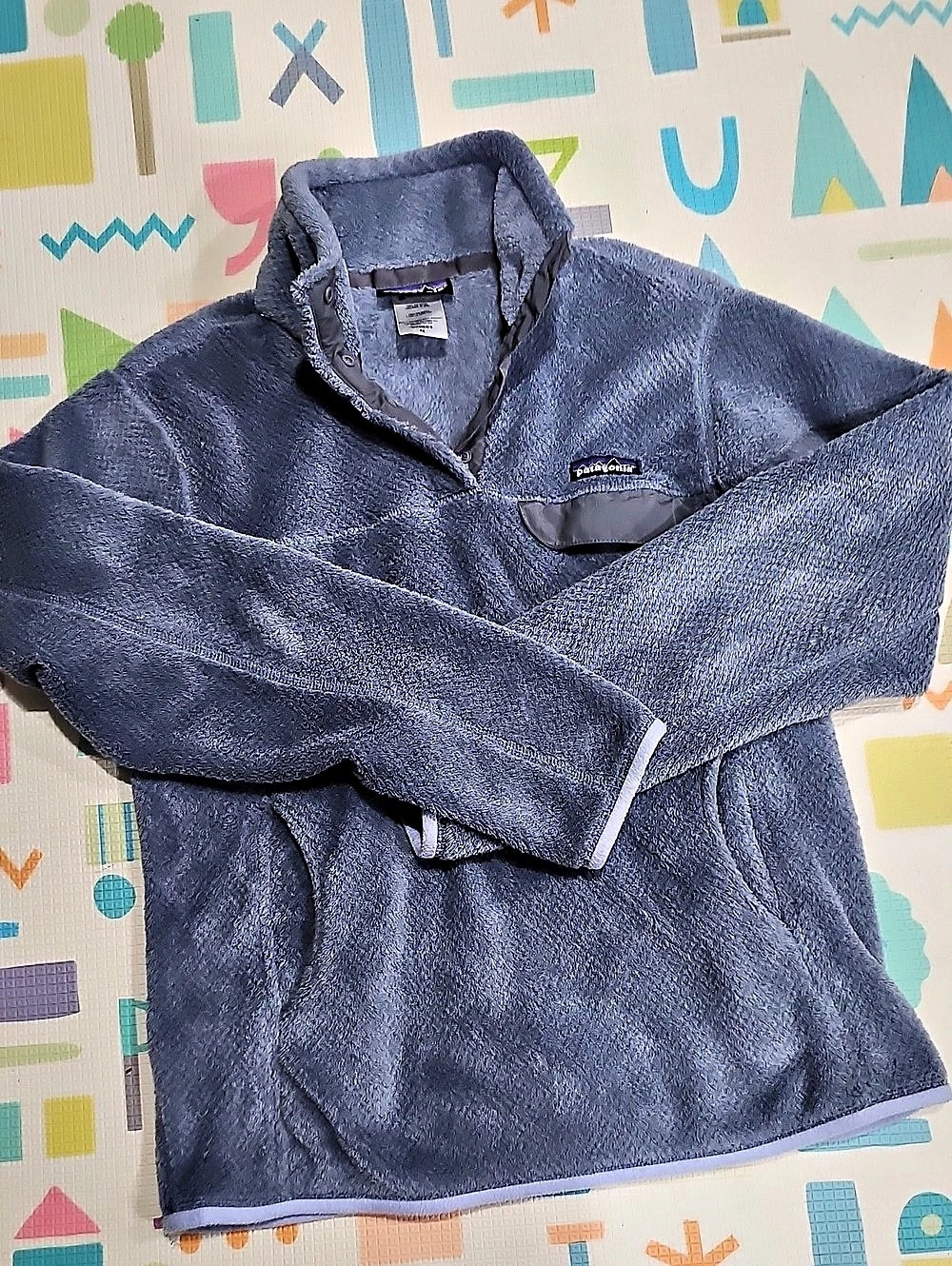Patagonia Los Gatos Hooded Pullover Women's Gray Fleece Size Medium